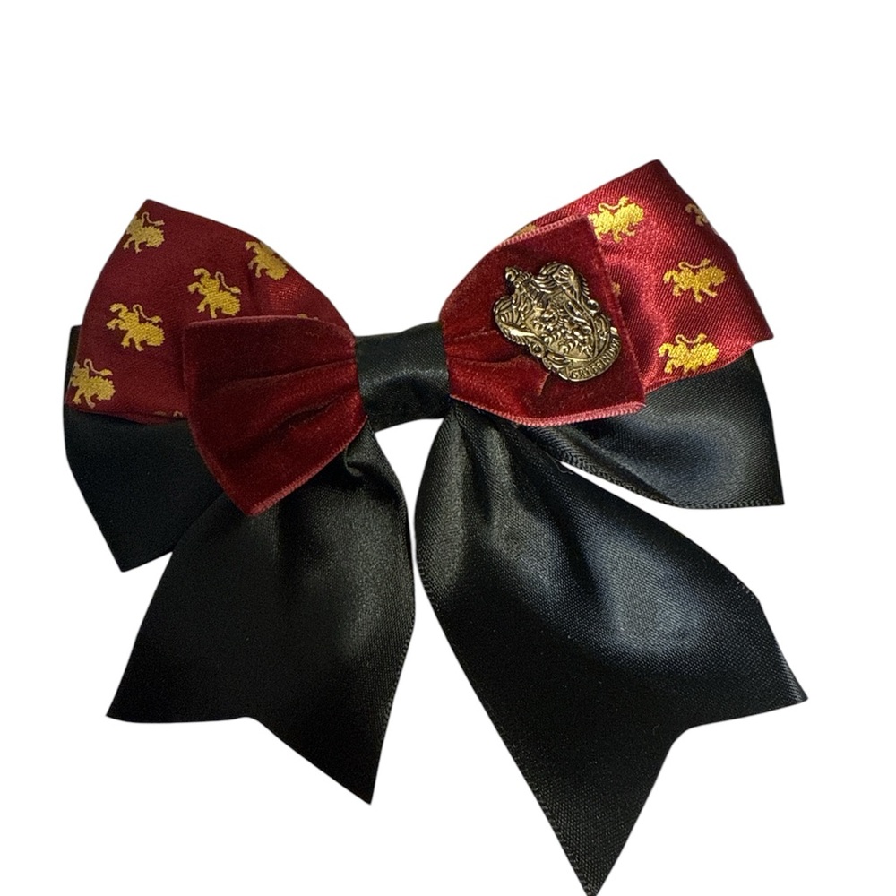 Griffondor Black and Maroon Bow
